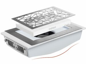SheMax Smart V-PRO Einbau-Nagelstaubsauger für Maniküre, Farbe Weiß